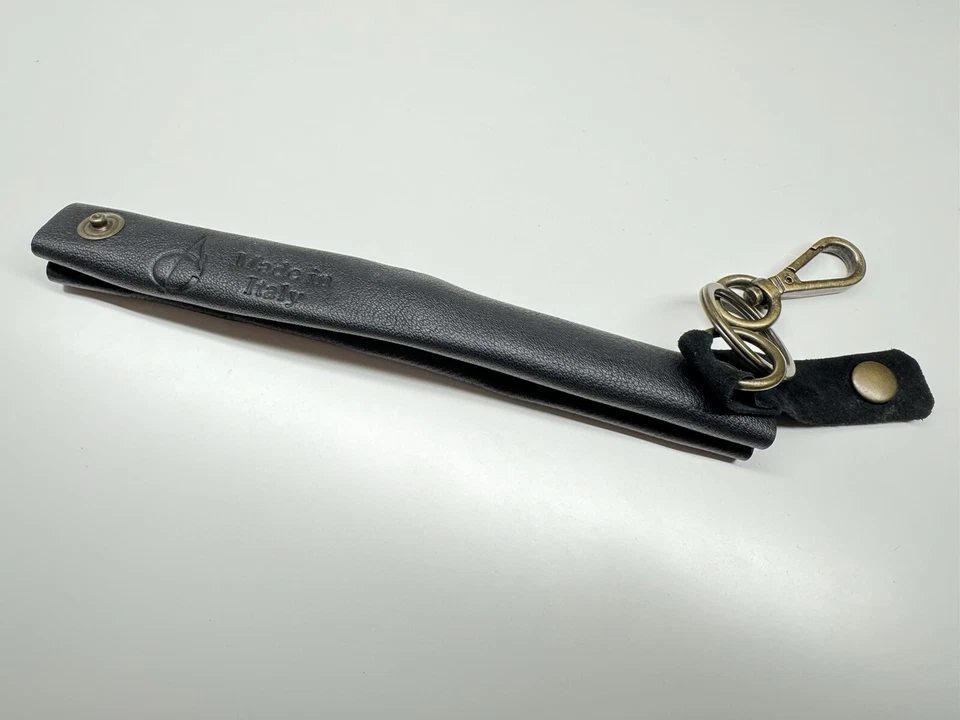 Llavero bolsa tubo cuero genuino hecho en italia Foto 3 de 4