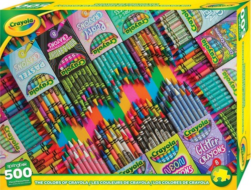 The Colors of Crayola 500 Piece Jigsaw Puzzle Springbok New - Bild 1 von 5