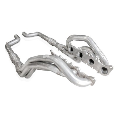 Stainless Power/Works SM24H3CATLG Catted Long Tube Headers for 15-26 Mustang GT