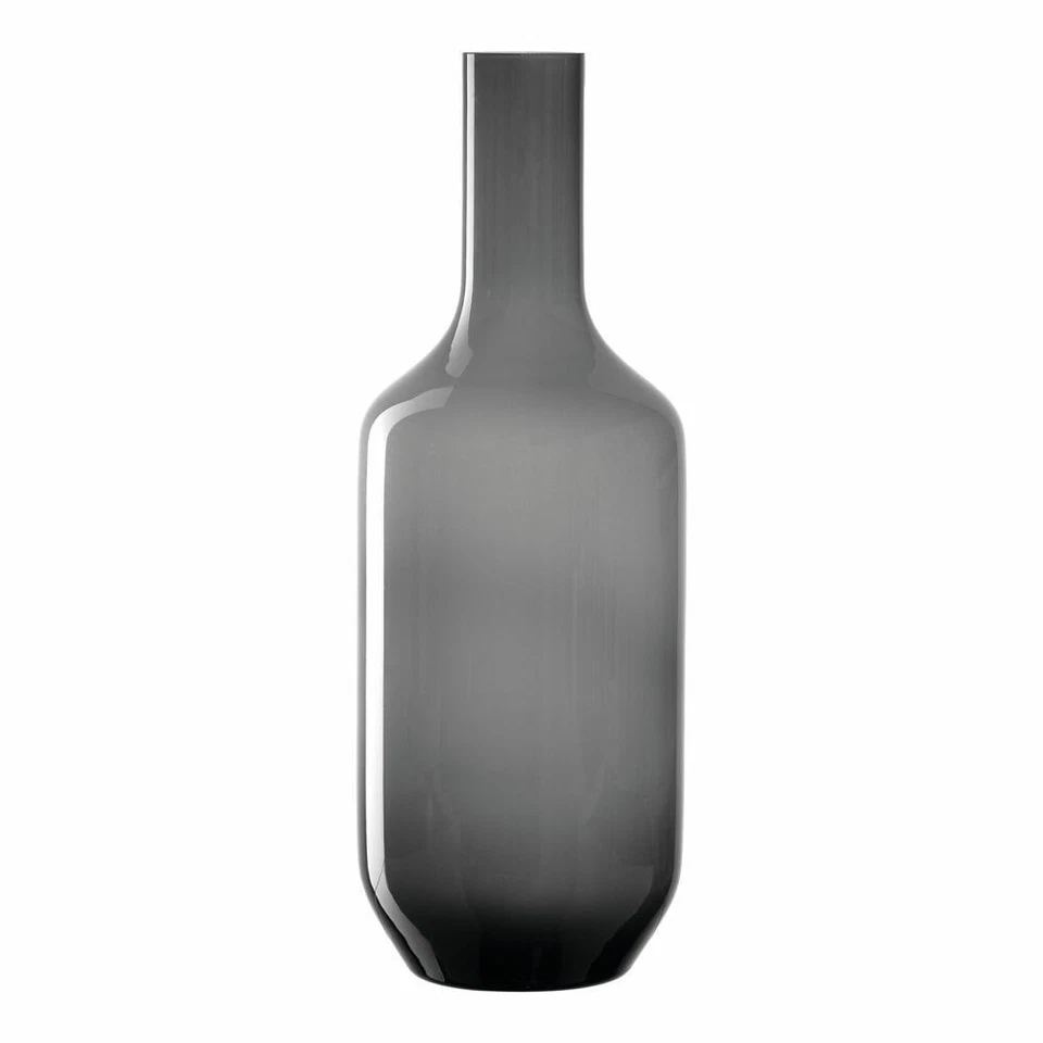 Leonardo Vase Milano, Dekovase, Blumenvase, Kalk-Natron Glas, grau, 50 cm