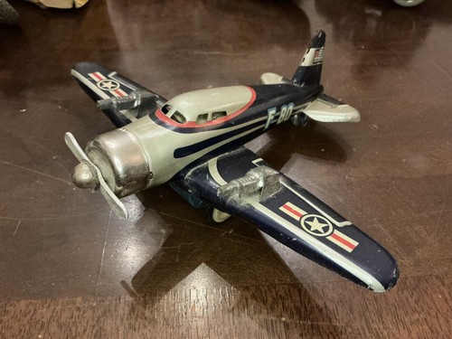 1950’S VINTAGE CRAGSTAN USAF F80 FRICTION PLANE IN EXCELLENT CONDITION! WORKS! - Picture 3 of 6