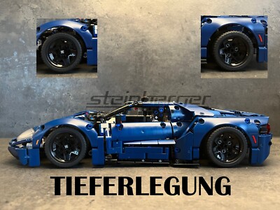 Tieferlegung Mod MOC Teile Bauanleitung passend für LEGO® 42154 Ford GT  2022