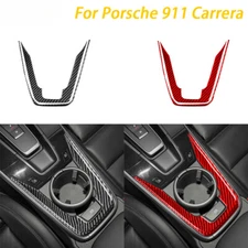 For Porsche 911 992 Carrera 2019-2024 Carbon Car Interior Accessories Sticker