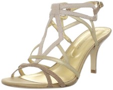 New Sigerson Morrison Givon Strappy, Leather, Beige Medium Heeled Sandal sz 7 M
