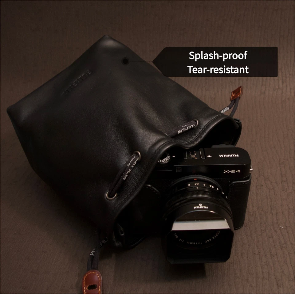 Funda de cuero genuino hecha a mano para cámara para Fujifilm XT10/XT20/XT4/X100V Foto 4 de 4