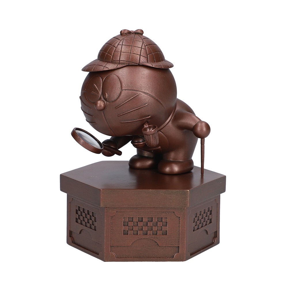 Doraemon Sherlock Holmes set bronze statue-style figure accessory