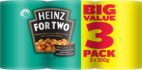 Heinz Beanz the One for Two Multipack Baked Beans in Tomato Sauce Great for B... - Picture 2 of 12
