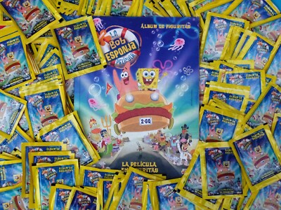 SpongeBob  Stickers  150 packs (750 Sticker Cards) Plus 1 Album