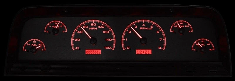 Dakota Digital 1964 65 66 Chevy camioneta pickup sistema de calibre analógico VHX-64C-PU-S-R Foto 2 de 4