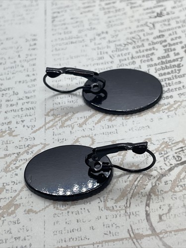 Witch Rose Gothic Wedding Green Black Setting Enamel Earrings Cameo Birthday - Picture 12 of 15
