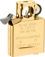 ZIPPO Original Pipe Insert Gas / Flint Ignition / Polished Brass