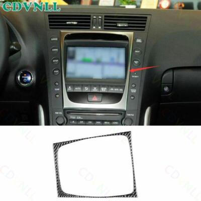 For Lexus GS350 450h 2007-2011 Carbon Fiber Central Console Navigation Frame 1pc