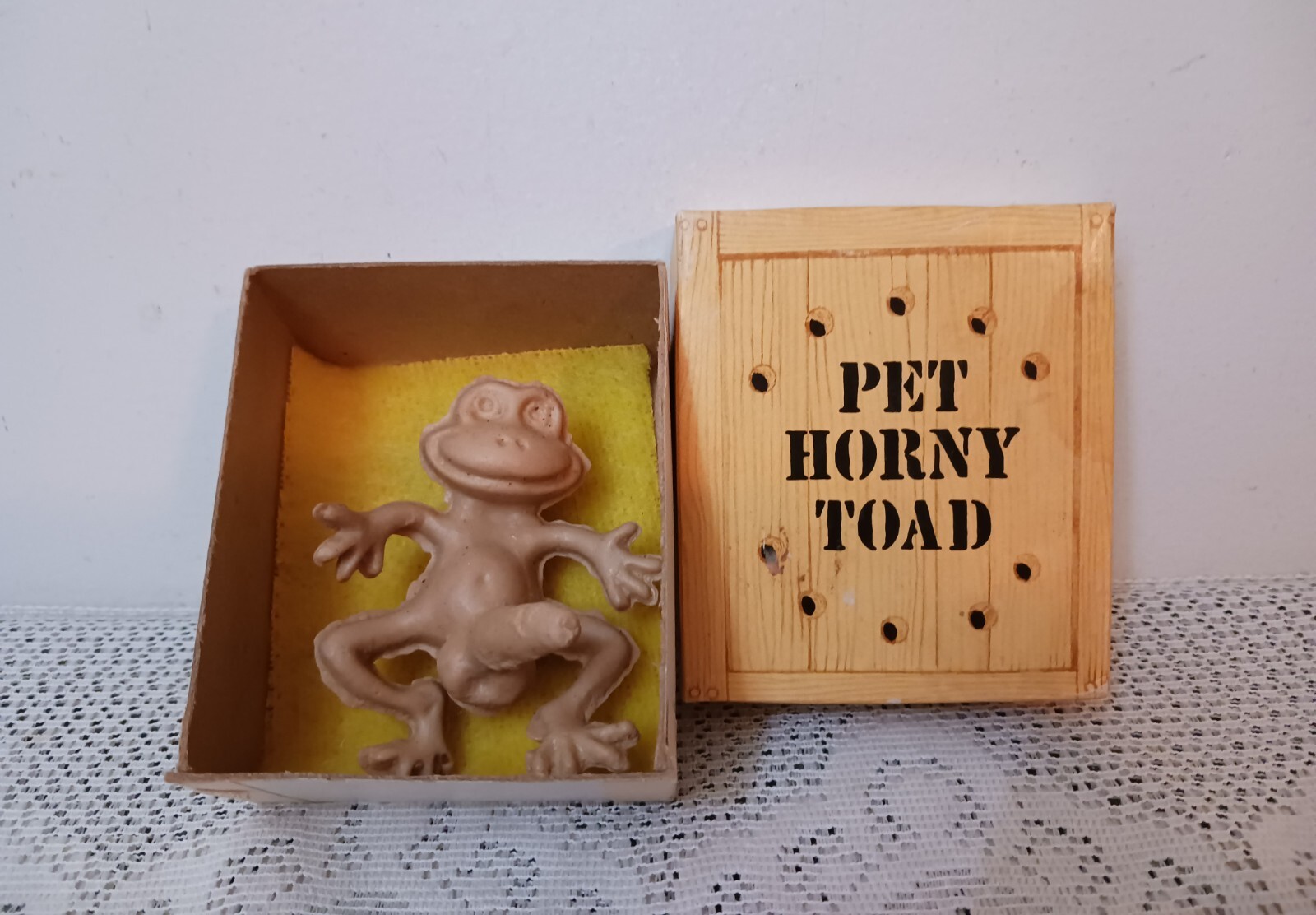 Vintage Novelty Gag Gift Texas Horny Toad Dirty Joke In Original Box eBay