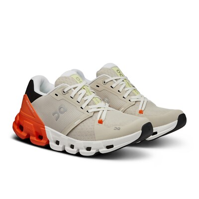 On Cloudflyer 4 Sand Flame 71.98093 Speedboard Damen Laufschuhe