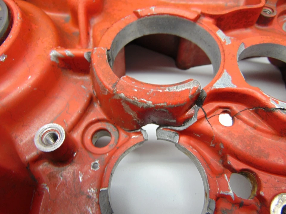 81 Honda CR450R CR 450R 1981 cárter izquierdo para reparación 112A0-KA5-000 Foto 3 de 4