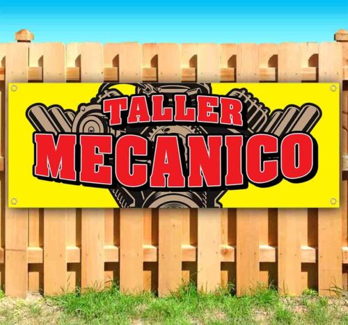 SU TALLER MECANICO Vinyl Banner Flag Sign Many Sizes SPANISH MECHANIC RETAIL - Picture 1 of 3