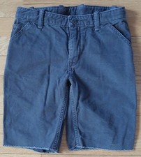 Gap Boy's Gray Raw Hem Adj Waist Shorts Size 8 Regular