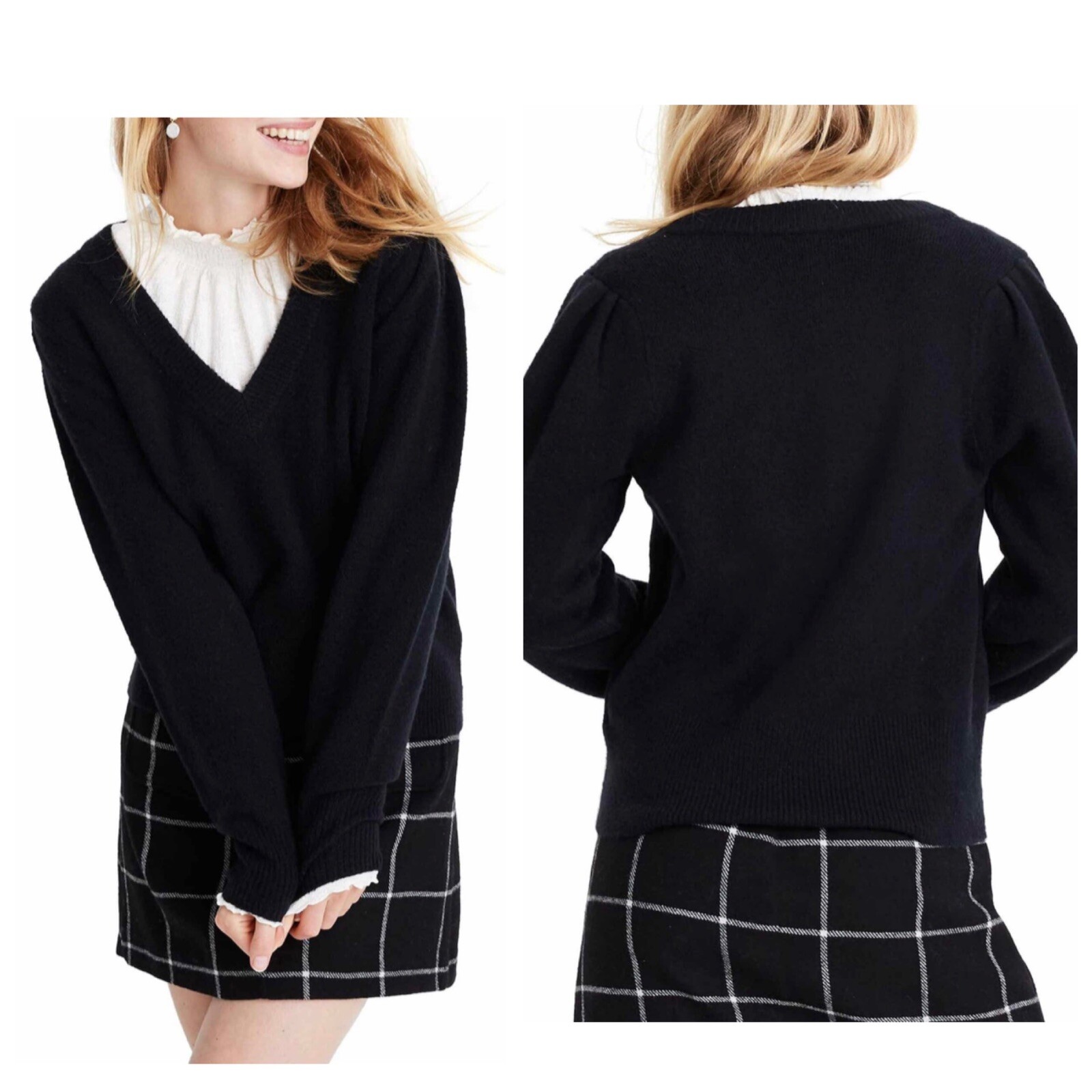 V-Neck Coziest Yarn Sweater 