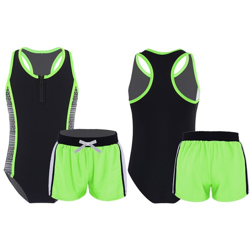Kids Girls Beachwear Swimming Swimwear Athletic Swimsuit Sunsuit Monokini Baby - Picture 11 of 72