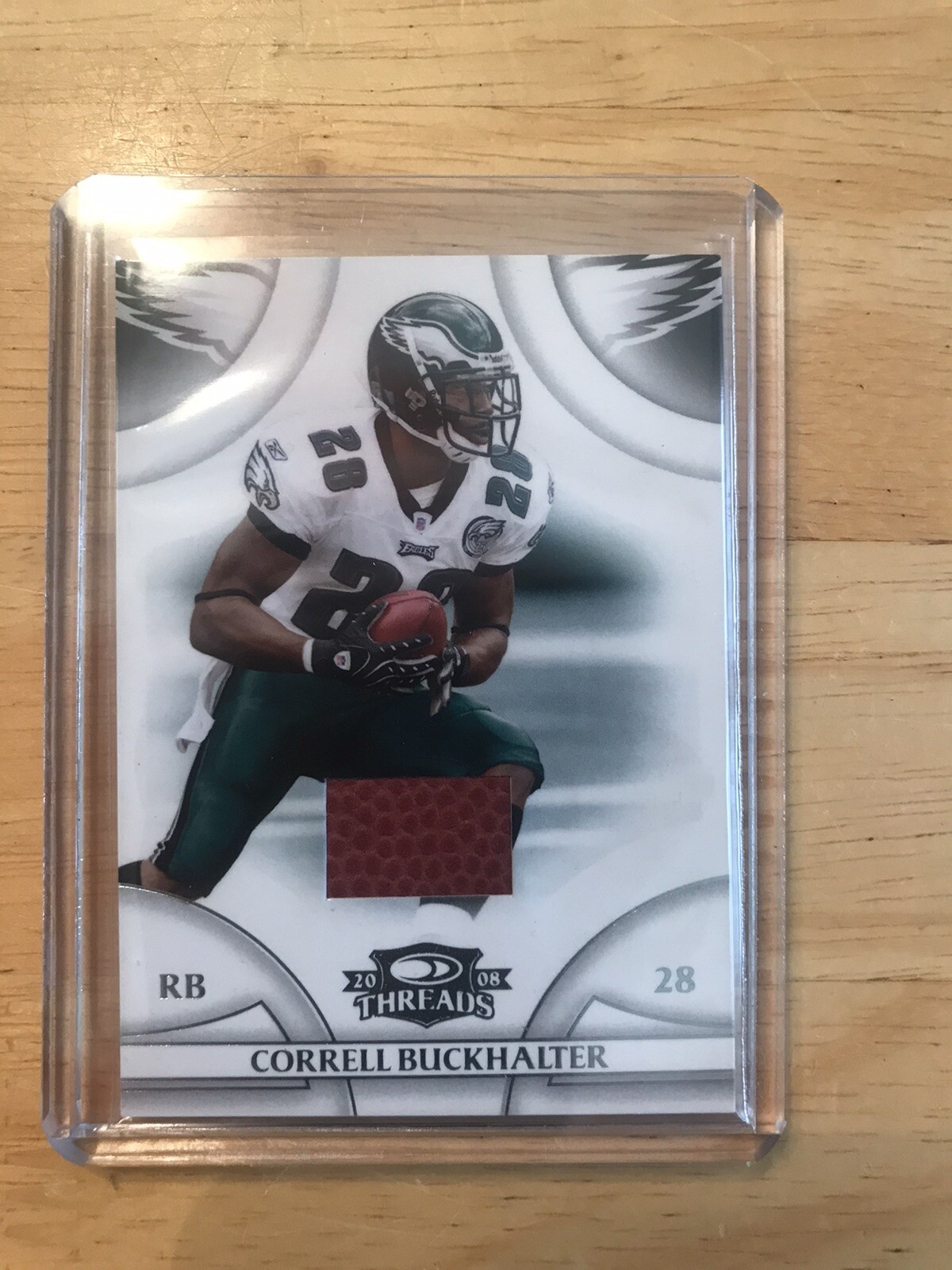 Correll Buckhalter 2008 Donruss Threads #32 Relic Card 218/250
