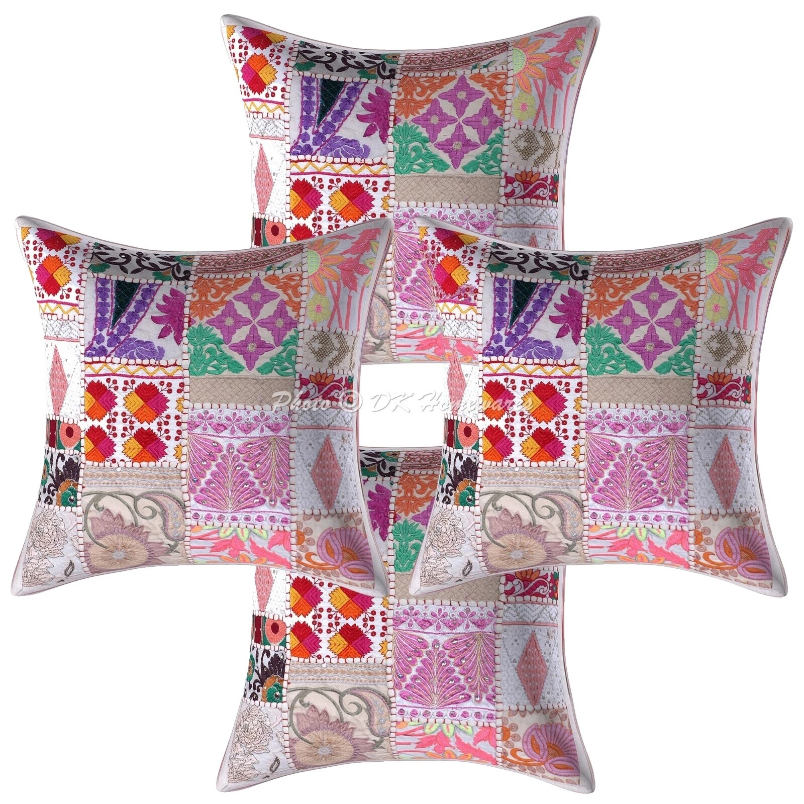 Almohadas de Decoración para el Hogar abstracto Handmade Blanco