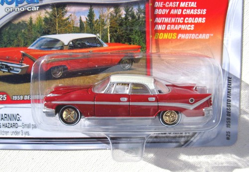 JOHNNY WHITE LIGHTNING MOPAR OR NO CAR 1959 DESOTO FIREFLITE GOLD RIMS CHASE - Picture 2 of 2