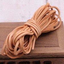 5M 3mm Erste Schicht Rindsleder Leder Seil DIY Armband Halskette Zubehör Seil