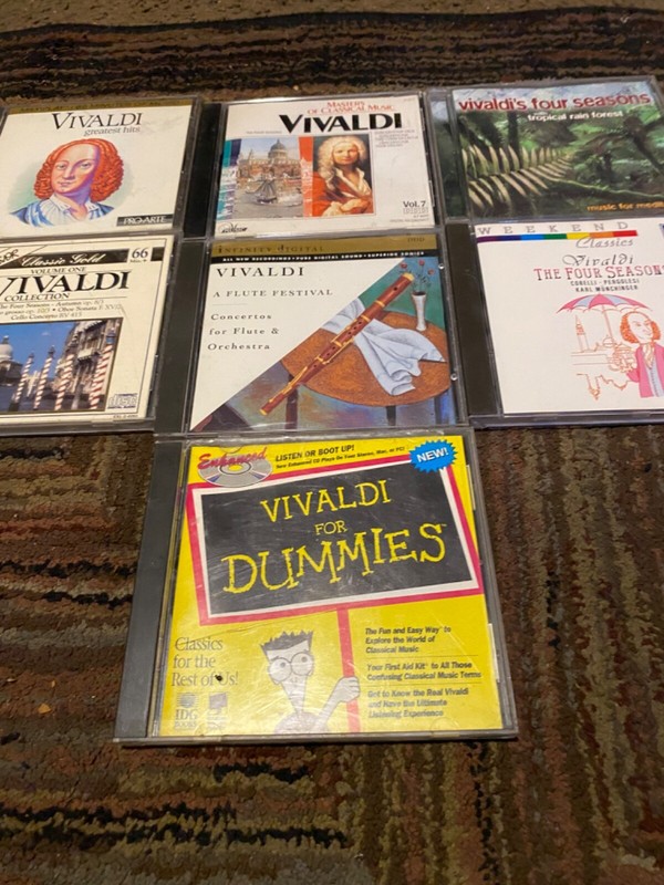 7 VIVALDI CDS CLASSICAL ARTISTS/CLASSICAL COMPOSERS GOOD TO VERY GOOD
