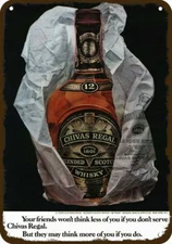 1971 CHIVAS REGAL Whisky Vintage-Look-Edge ****DECORATIVE REPLICA METAL SIGN****