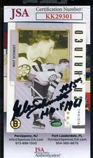 Milt Schmidt JSA Coa Hand Signed 2004 Parkhurst Boston Autograph