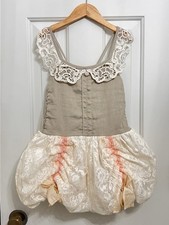 Girls Dollcake Romper Full Bloom Vintage Inspired W/Lace Halter-Styled Sz 8