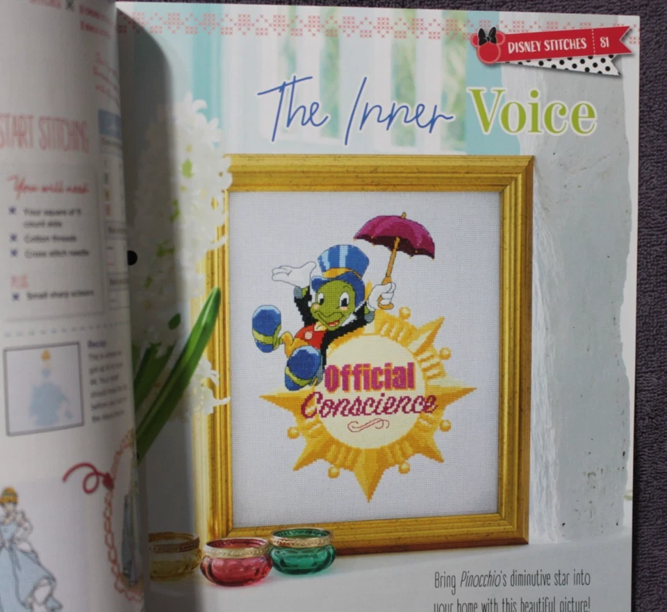 DISNEY HACHETTE cross stitch magazine ISSUE 46 please read description - Image 3 of 4