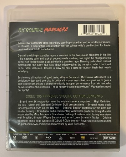 MICROWAVE MASSACRE (1983) Blu-ray + DVD ARROW OOP Booklet Horror Comedy MINT - Picture 2 of 10
