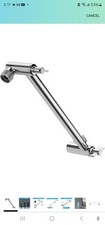 Shower Head Extension Arm 11 Inch Chrome,Adjustable Shower Arm Extension,Soli...
