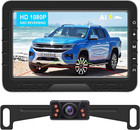 Backup Camera HD 1080P Wired Easy Setup Plug-Play Rear View License Plate Bracke