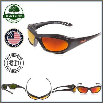 Lightweight Black Safety Glasses with Anti-Scratch Coating and UV Shield