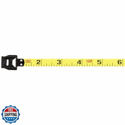 DEWALT Tape Measure, 100-Foot, Self-Lock, Solid Chrome Finish, Rubber Grip (D - Picture 3 of 5