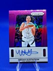 MEGAN GUSTAFSON 2025 PANINI PRIZM WNBA PURPLE SIGNATURES #20/49 LAS VEGAS ACES