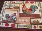 ""2 CHICKEN THEMED TAPESTRY PLACEMATS"" - NWOT — photo 2