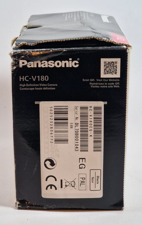 📹 Panasonic HC-V180EG-K Full HD Camcorder Neu & OVP geöffnet – Zoom 90x HDMI 📹 - Bild 4 von 4