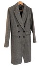 <!--F#f_0-->Portmans Wool Blend Black & White Herringbone Long Women’s Winter Coat 10AU/UK<!--F/-->