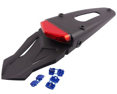 Kennzeichenhalter LED Rücklicht zugelassen universal für Yamaha DT WR Kawasaki