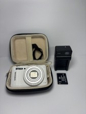 Samsung WB35F 16.2MP Smart WiFi Digital Camera White NEW CASE/CHARGER/BATTERY