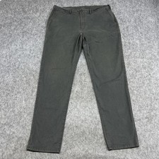 Mack Weldon Pants Mens 38x34 Gray Stretch Chino Straight Office Actual38x32