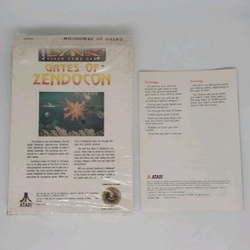 Gates of Zendocon Atari Lynx 1989 BIG BOX W Plastic and Manual ONLY Good Cond