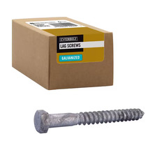 3/8 In. X 3-1/2 In. Hex Galvanized Lag Screw 25-Pack 