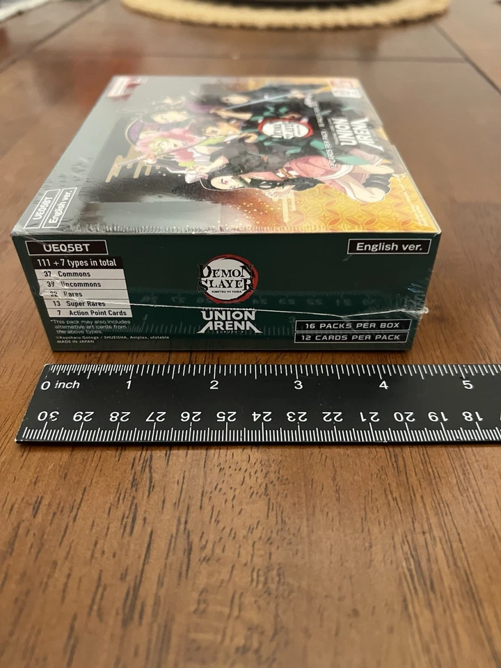 Union Arena Demon Slayer Booster Box Nuevo Sellado Inglés Kimetsu no Yaiba UE05BT Foto 2 de 4