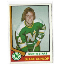 1974-75 O-Pee-Chee #308 Blake Dunlop RC VGEX