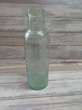 Vintage Clear Green Bottle Old C.S & Co Glass Milk Bottle 70 9" 23cm tall 