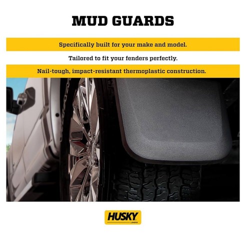 Husky Liners Front Mud Guards Fits 2019-24 Ram 1500, 2010-18 2500/3500 - Picture 3 of 7